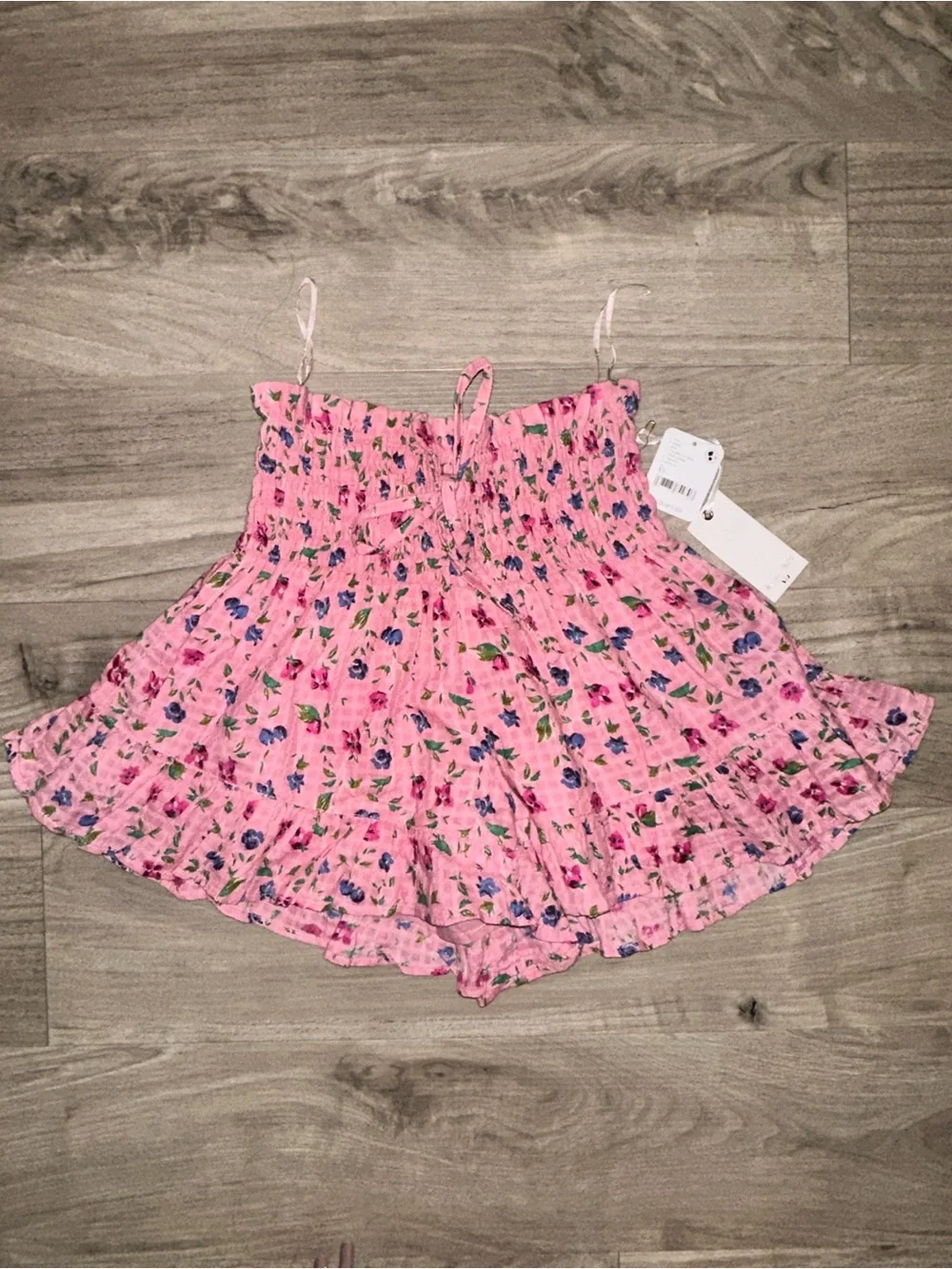 NWT Winston White Olivia Shorts in Fuchsia Combo, Pink Floral Ruffle Shorts - Picture 4 of 5